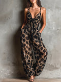 Miranda - Animal Print Wide-Leg Jumpsuit