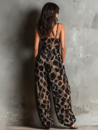Miranda - Animal Print Wide-Leg Jumpsuit