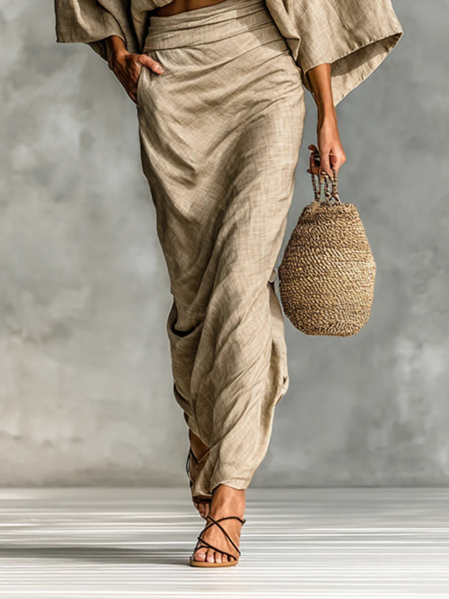 Faye – Flowing Two-Piece Set with Elegant Skirt