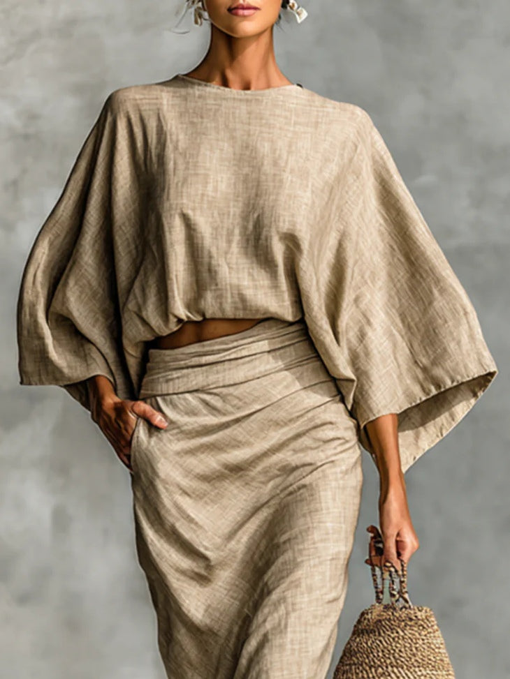 Faye – Flowing Two-Piece Set with Elegant Skirt