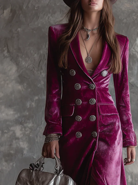 Cosima – Velvet Blazer Maxi Dress
