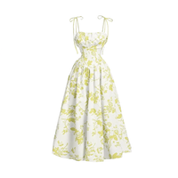 Macey - Floral Tie-Shoulder Summer Dress