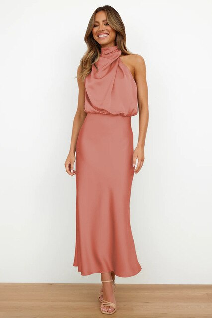 Solstice Draped Midi Dress
