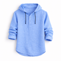 Hamish - Dante Linen Hooded Shirt