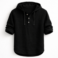 Hamish - Dante Linen Hooded Shirt