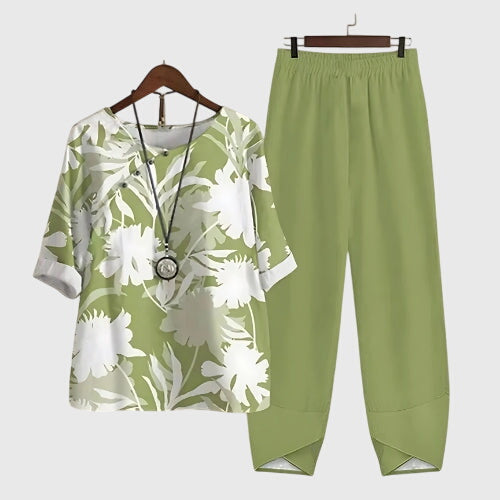 Alessia | Comfortable Two Piece Set Green