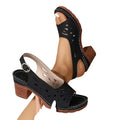 Alina – Ankle Strap Block Heel Sandals