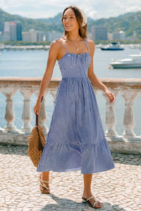 Sweet Like Honey Gingham Maxi Dress