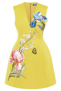 Briana Dress Mustard Leo Lin