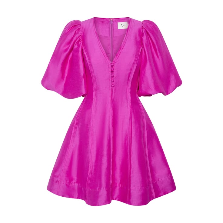 Dusk Puff Sleeve Mini Dress Coveti