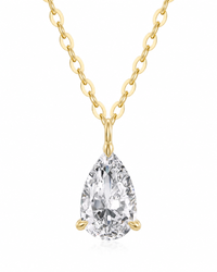 2ct Drop-Shaped Diamond Necklace