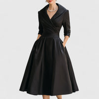 Marley Quinn | Elegant Midi Dress Black