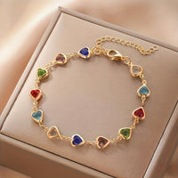 Clarah – Heart Charm Bracelet