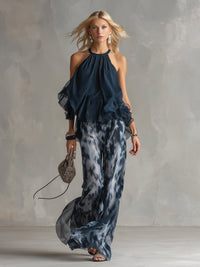 Vianne - Elegant Chiffon Co-ord Set