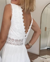 Aubrey - Lace V-Neck Maxi Dress