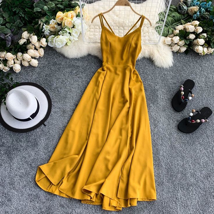 Simple Backless Short Summer Women's Dress P199 Ivory