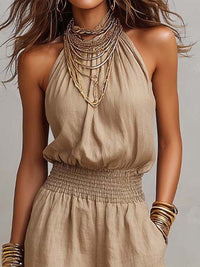 Valerie – Elegant Halterneck Jumpsuit