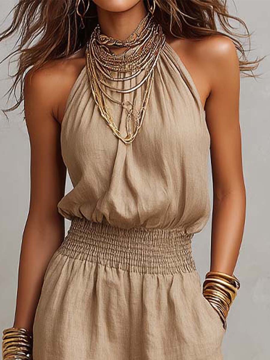 Valerie – Elegant Halterneck Jumpsuit