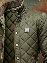 Cormac – Quilted Jacket with Leather Details