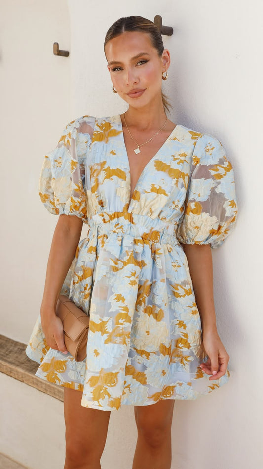 Abel Mini Dress Blue 18 Blue