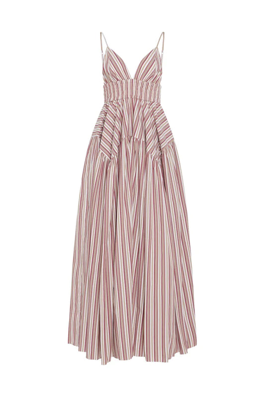 Gathered Peplum Camisole Dress