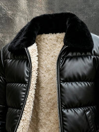 Harrison - Leather-Look Quilted Jacket