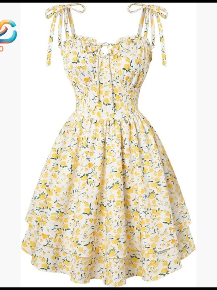 Floral Mini Sundress With Corset Style, Ruched Bust, Tiered Hem,