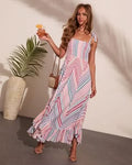 Sunkissed Riot Striped Maxi Dress