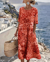 Vivia – Printed Loose-Fit Dress