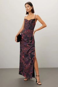 Ruched Floral Dress