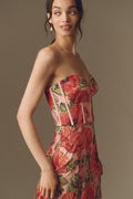 Carina Strapless Sequin Midi Dress