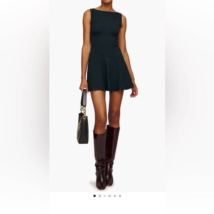 Dress New Mayve Sleeveless Knit Slater Mini Dress Color: Black Size: