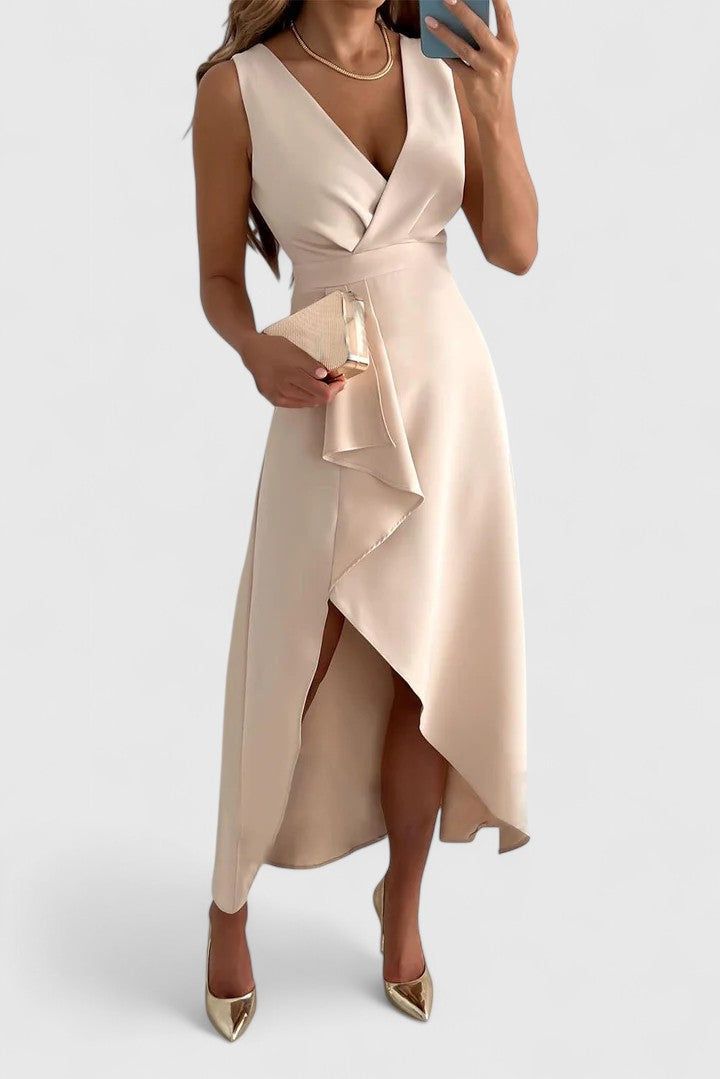 Jessa | Elegant Dress Beige