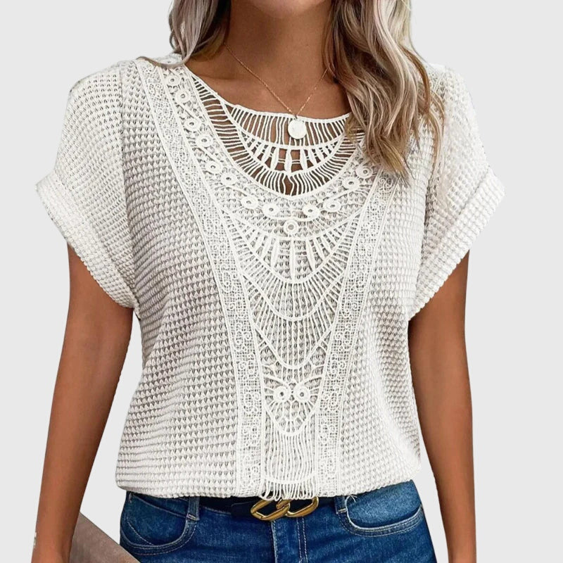 Pearl | Elegant Ibiza Style Blouse White