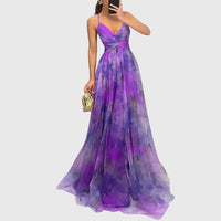 Giselle | Floral Maxi Dress Purple