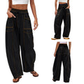 Adrienne | Women's Wide Leg Cargo Pants with Drawstring
