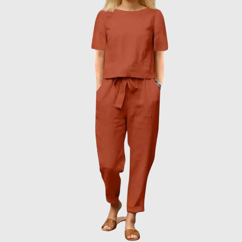 Suzy | Effortless Summer Co-Ord Orange