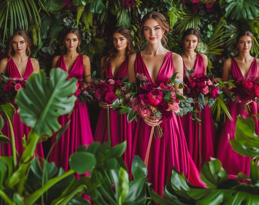 Infinity Dress Bridesmaids Dress Bridesmaids Jumpsuit Silk Fuchsia