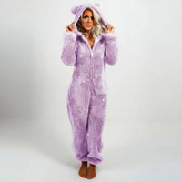 Gillian - Ultra-Soft Teddy Hoodie Suit