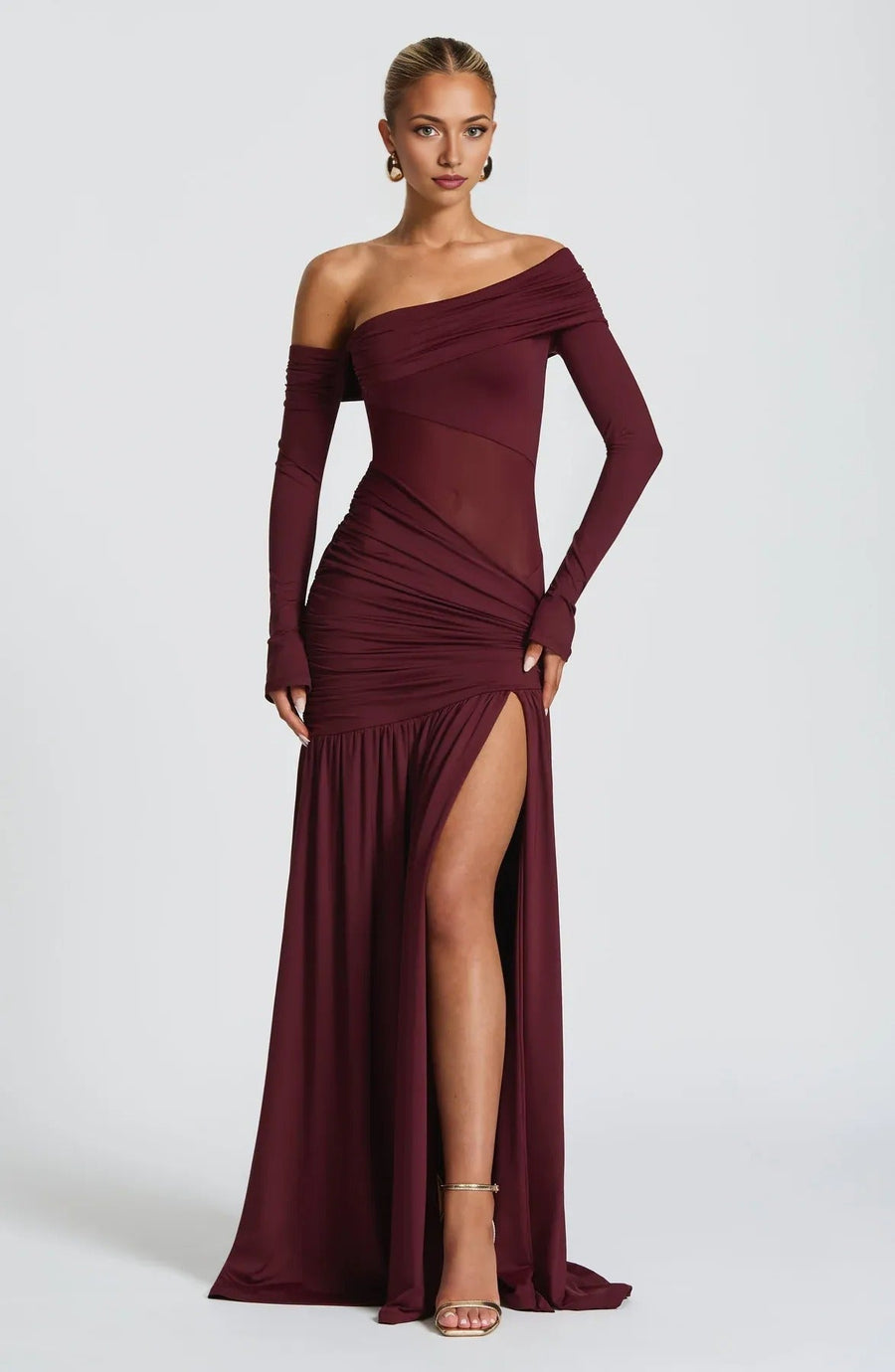 Sienna Ruched Maxi Dress