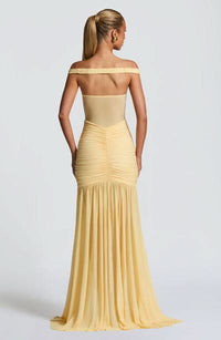 Raven Ruched Maxi Dress