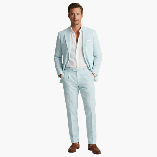 Alaric | Men's Striped Slim Fit Two-Piece Suit