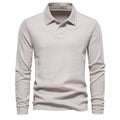 Aldwin | Men's Long Sleeve Collared Polo Shirt
