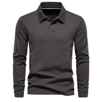 Aldwin | Men's Long Sleeve Collared Polo Shirt