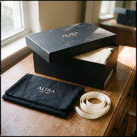 Alira The Label shoe box packaging