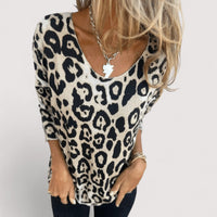 Allegra | Women's Leopard Print Long Sleeve Top
