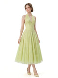 Amalia Halter Corset Maxi Dress for Weddings
