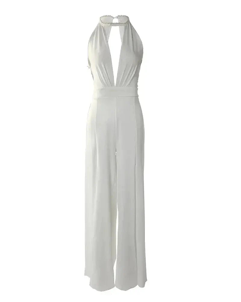 Alessandra Backless Formal Jumpsuit