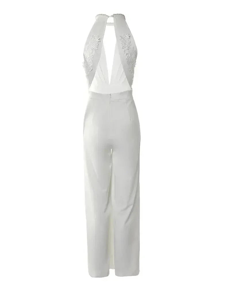 Alessandra Backless Formal Jumpsuit