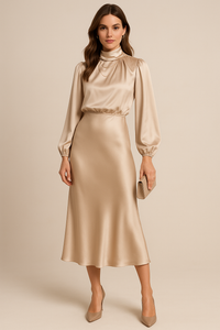 Amara Draped Midi Dress